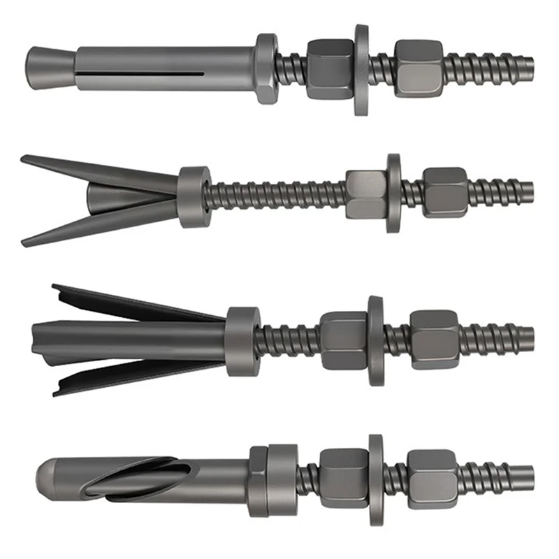 A74E-4Pc Water Drill Special Drilling Bracket Fixed Detachable Reusable Internal Expansion Bolt Screw Set