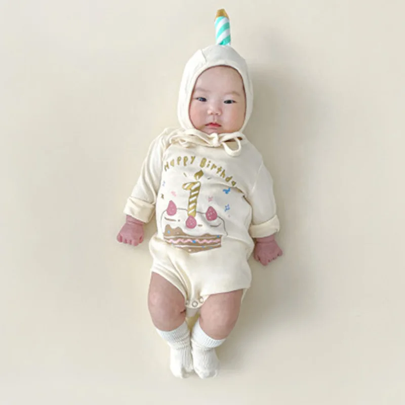 

Весенний новый тип хлопковой одежды класса А для новорожденных, детский комбинезон, уличная одежда, комбинезон с капюшоном, одежда для ползания