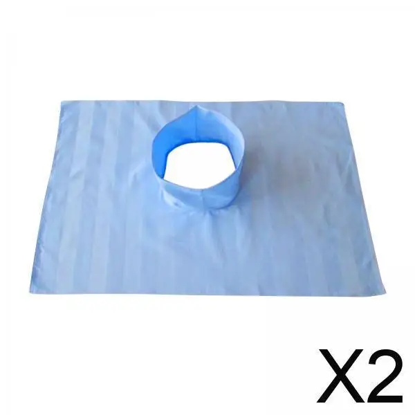 Confortável protetor de mesa de spa massagem capa de cama respirável buraco de rosto cetim listra folha lavável para uso em salão de beleza