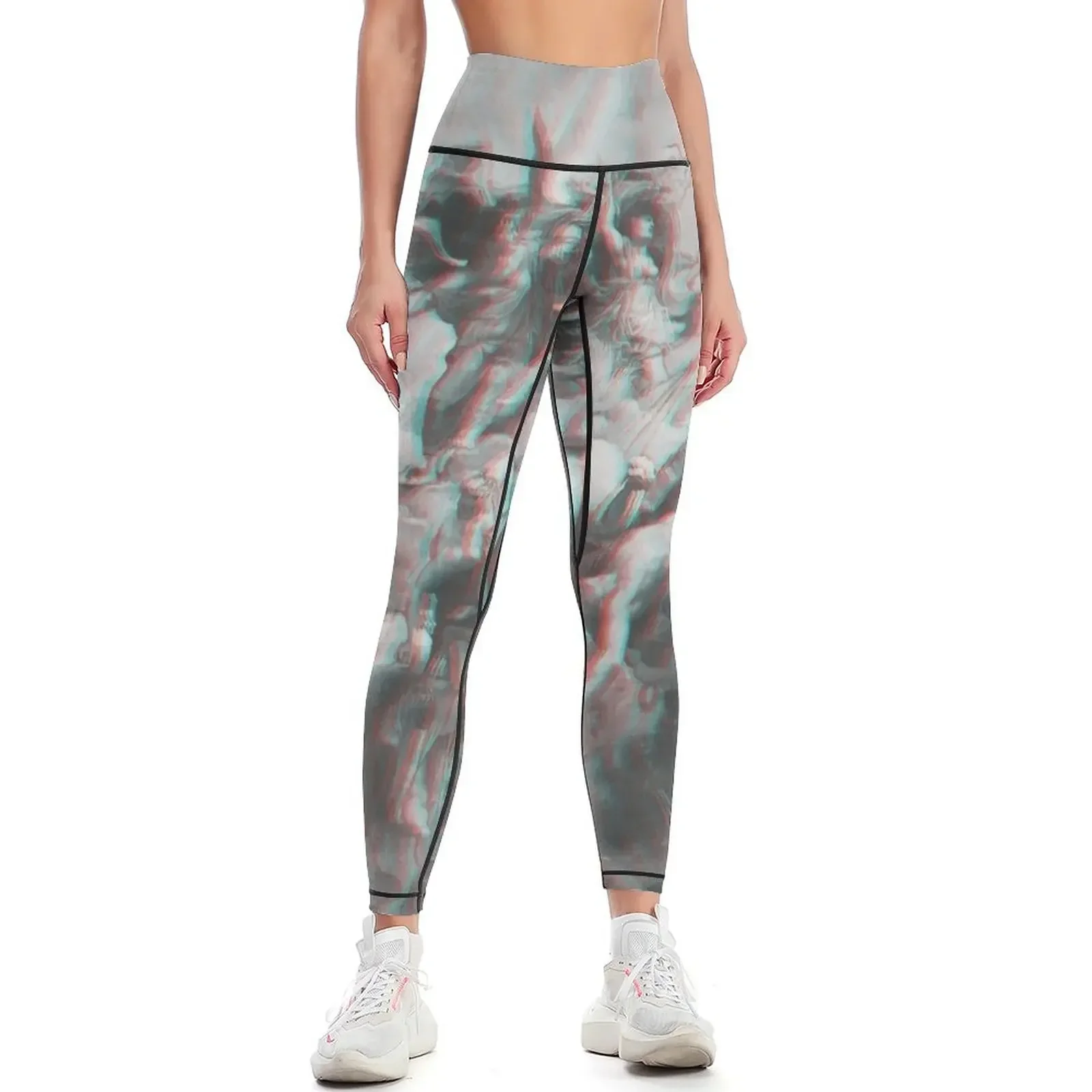 

The Fall of Phaeton Anaglyph Leggings sports tennis for gym wear gym's sportswear sporty woman gym Womens Leggings
