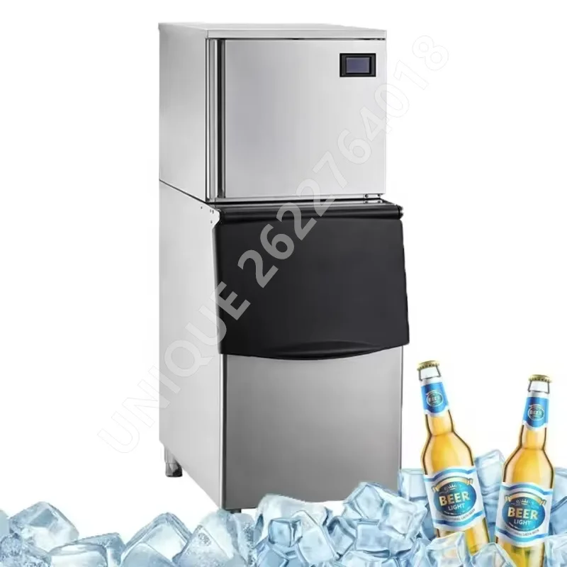 250-350kg/24hour Ice Cube Maker Machine Automatic Storage Cabinet Lcd Screen Home Appliance for Bar Restaurant Commercial