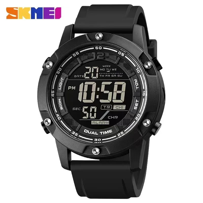 

SKMEI 1762 Mens Digital Movement LED Light Countdown Wristwatch Clock relogio masculino 10Bar Waterproof Swimming Sport Watches