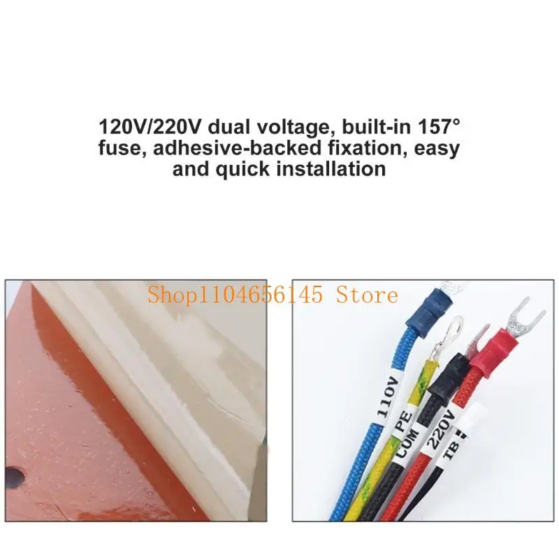 

5asd Printer Heating Plate Easily Installation Heater Bed Repair Printer Accessories Silicone Heated Mat For PLUS