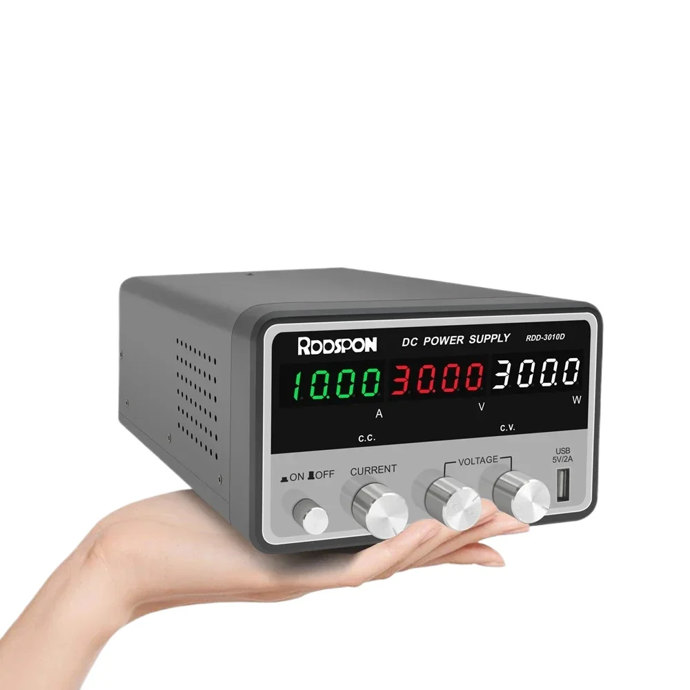 

RDDSPON 3010D DC Power Supply Adjustable 30V 10A Voltage Regulator For Phone Repair USB Charge Switching Power Station Supply