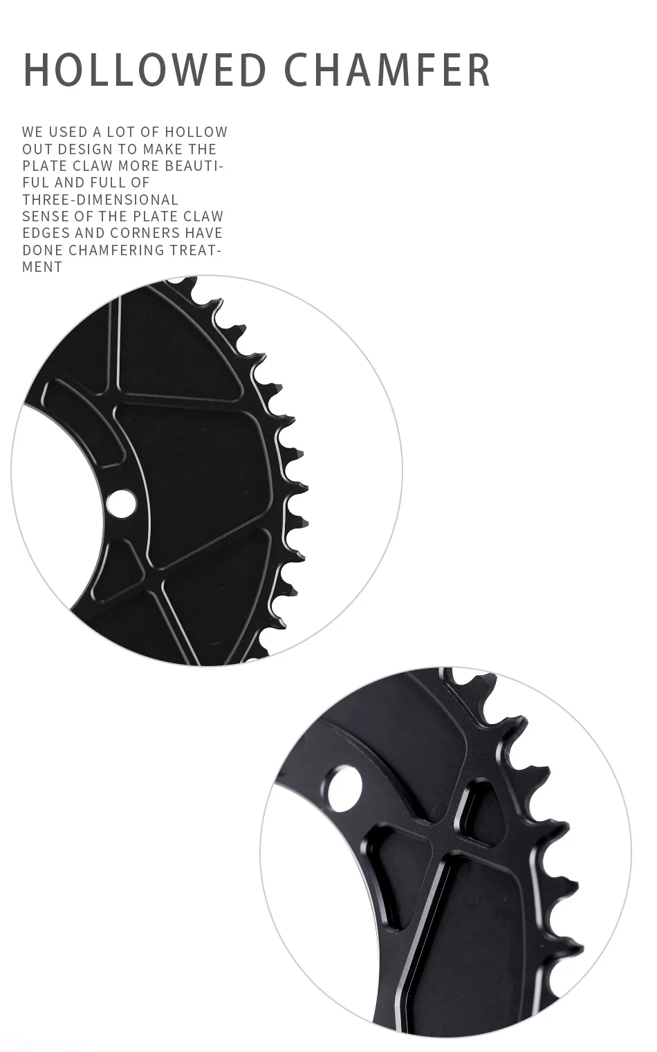 PASS QUEST X110BCD AERO Narrow Wide Chainring for R3000/4700/5800/6800/DA9000 Chainwheel BLACK Gravel Folding Bike Available