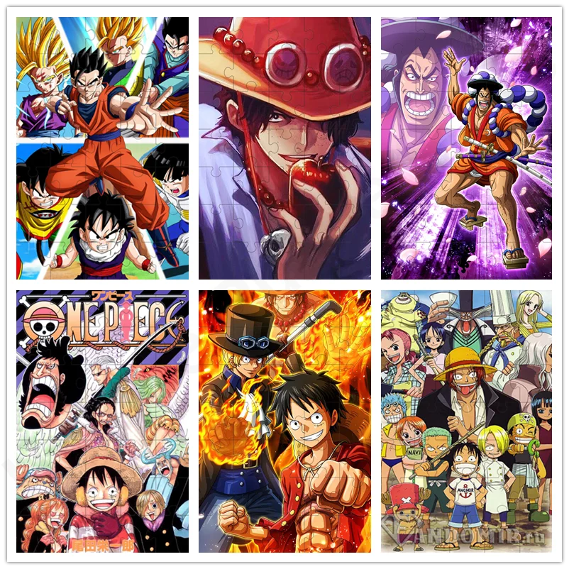 

Jigsaw Puzzle Bandai Anime One Piece Dragon Ball Jigsaw Puzzle Educational Toy for Kids Children 's Christmas Gift Home Decor