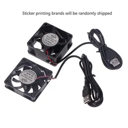 1Piece PC Computer Case Cooler 60mm USB Fan 5V Brushless Cooling Fans For Raspberry Radiator Ventilation Oil Bearing