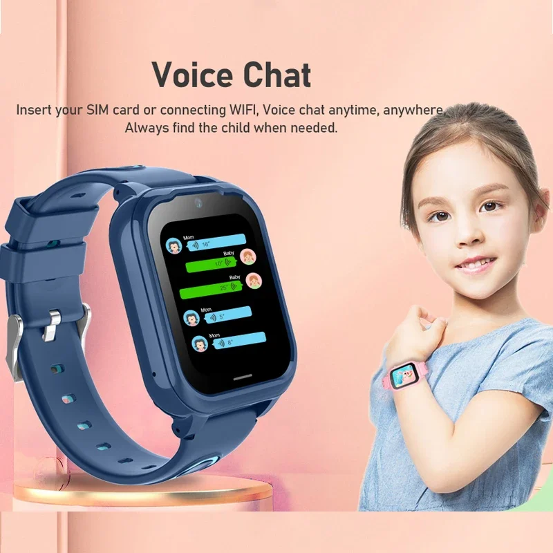 Wonlex Smart-Watch Children 4G GPS Anti-Lost Tracker Whatsapp Android8.1 KT28 Camera Accompany Baby Monitor SOS Kids SmartWatch