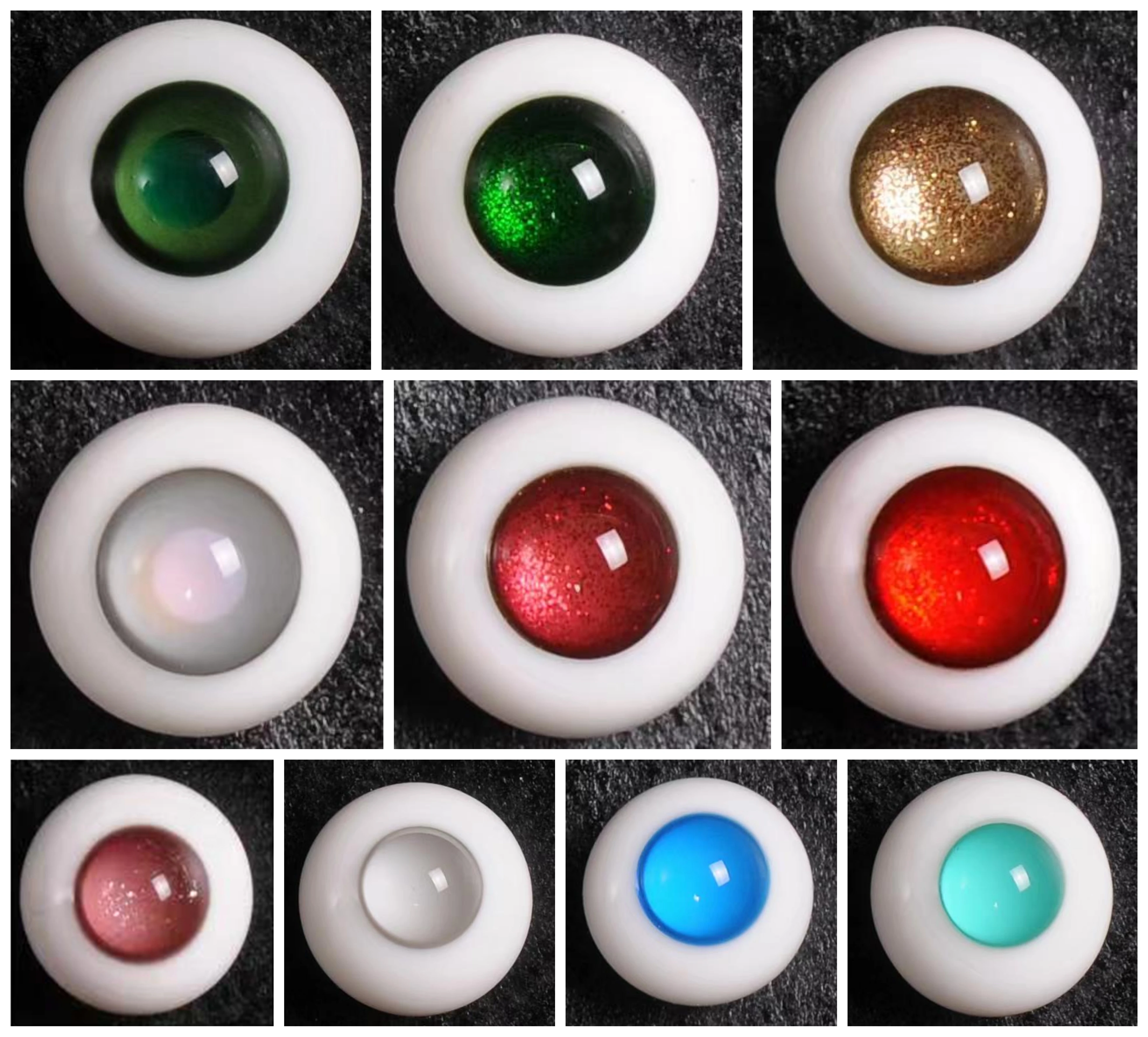 AETOP BJD 인형 12mm 14mm 유리 눈 가짜 눈