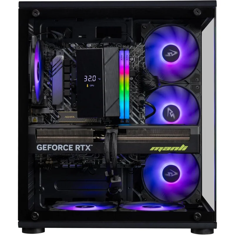 Gaming Bundle – TTX-ECO BLACK - RTX 5060Ti 16GB || i5-14400F || H610 + WiFi-Bluetooth || 32GB DDR5 || 1TB M.2