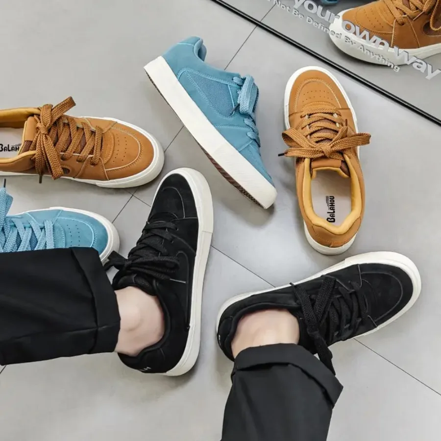 

Specialized Design Solid Color Dopamine Board Shoes for Men Loafers