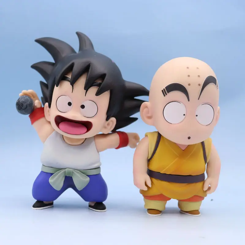 Dragon Ball Q-Version: Adorable Krillin & Whimsical Goku Action Figures