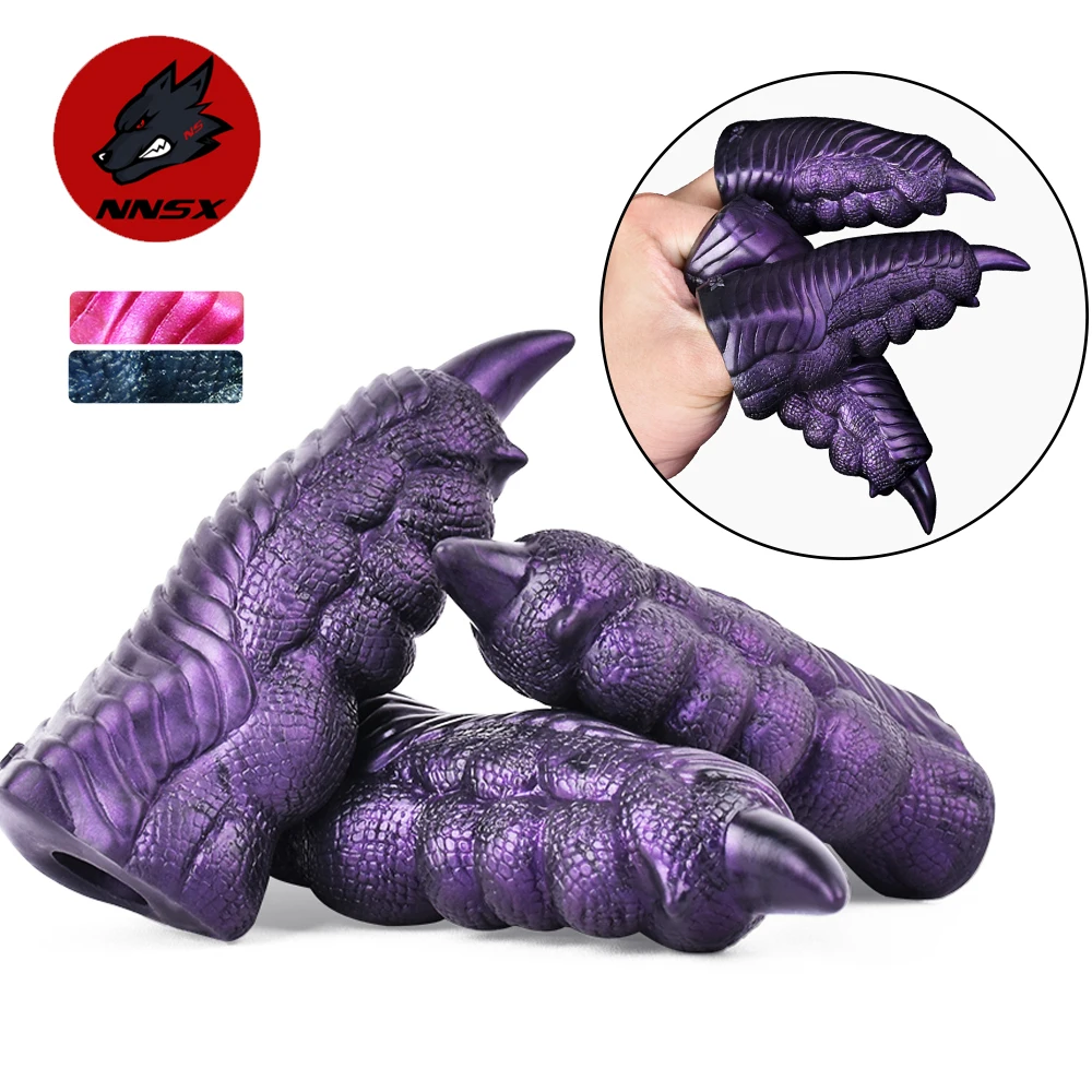 

NNSX Dragon Finger Sleeve G Spot Massager Clitoris Stimulator Female Masturbation Silicone Orgasm Sex Toys For Women Lesbian