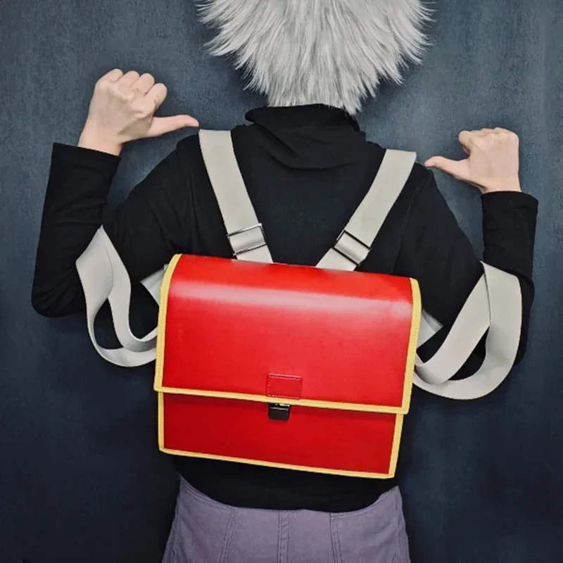 

Anime Killua Zoldyck Cosplay Backpack Student Unisex PU Leather Shoulder Bags Waterproof Messenger Bag Handbag Schoolbags