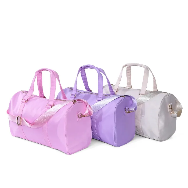 Large-capacity waterproof nylon sports fitness bag, portable messenger storage bag view 2