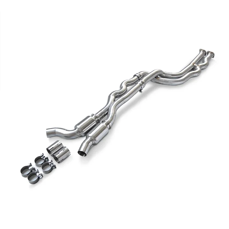 Resonator Equal Length Mid Pipe for BMW M2C M2 S55 F87 M3 F80 M4 F82 3.0T 2014-2021 Stainless Steel Exhaust Intermediate Pipe