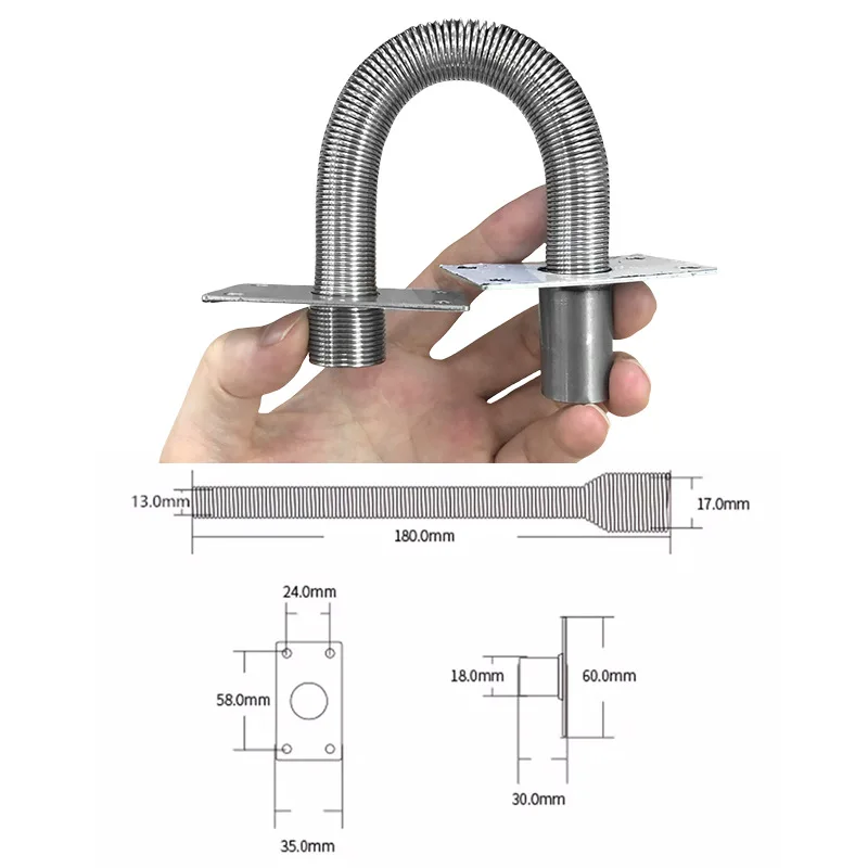 304 Stainless Steel Spring Wire Protector Conduit for Doors – Corrosion Resistant, Anti-Pinch, High Hardness