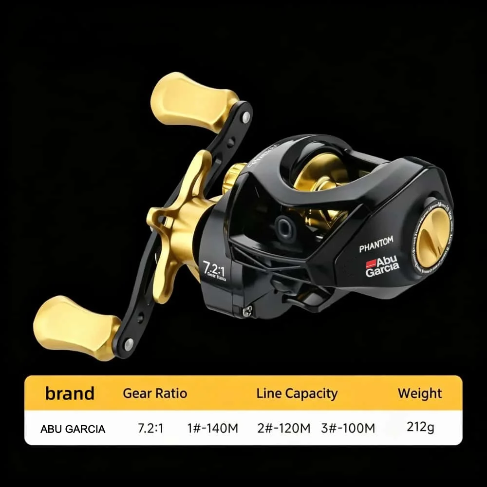 Neue Abu Garcia Angelrollen mit Maximalbremse 8kg, Ultraleichte Casting-Rolle, Angelrolle für Barsch- und Hechtangeln, Angelzubehör – Detail 3