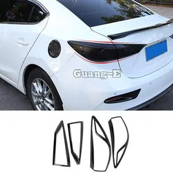 Car Body Styling Trim Tail Light Rear Back Frame Lamp Cover Stick 4pcs For Mazda 3 Axela M3 Sedan 2014 2015 2016 2017 2018 2019