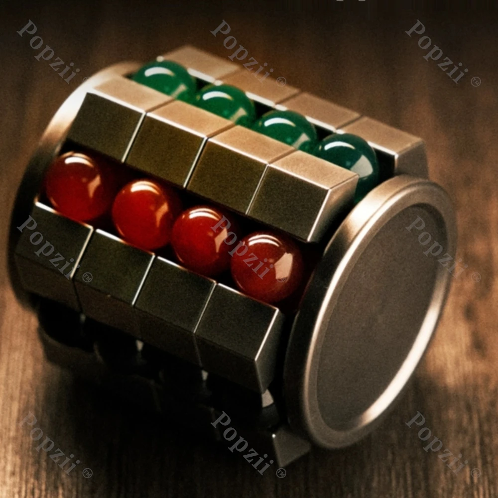 JUHUO EDC Titanium alloy Magnetic Snap coin Fidget Spinner Fingertip Gyro Stress Relief toys Stress Relief Gadgets Anxiety Toys