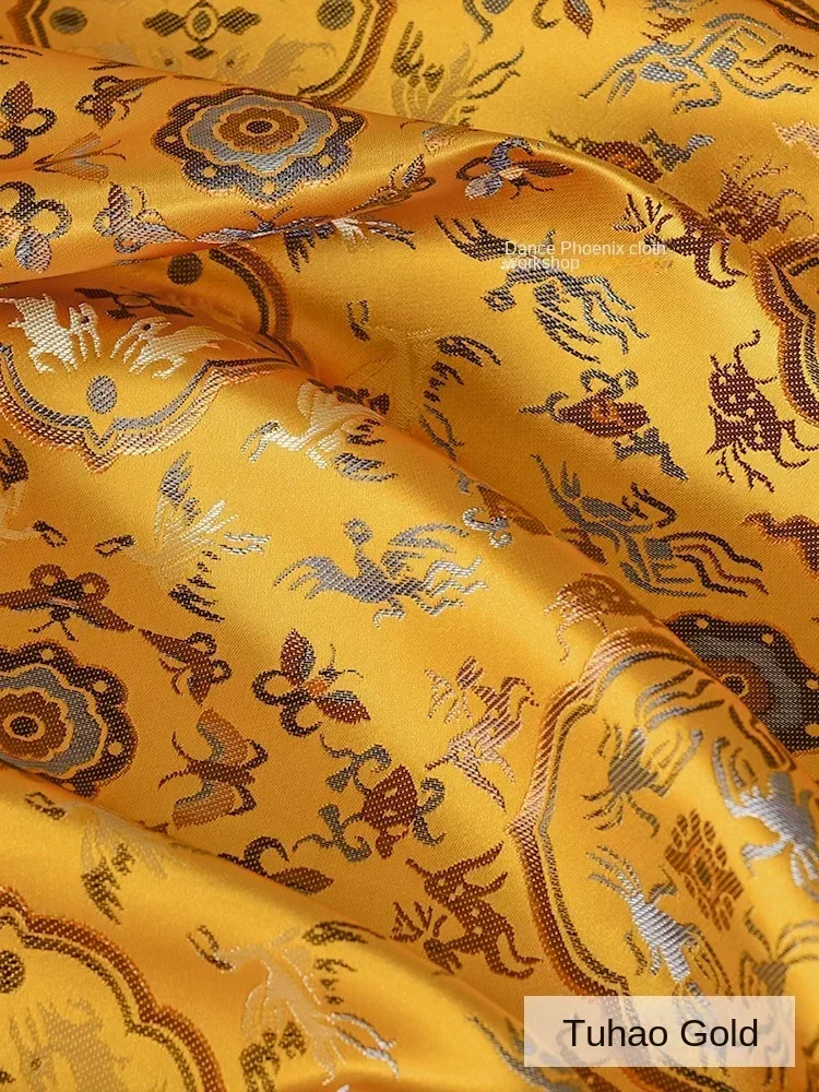 Weaving Brocade Jacquard Fabric Cheongsam Hanfu Exquisite Outerwear Apparel Sewing Fabric Cloth Meters Diy Material