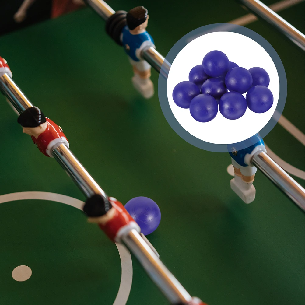 

12pcs Glossy Football Mini Soccer Foosballs Durable Resin Replacement Balls for Adult Table Football Broken Soccer Ball