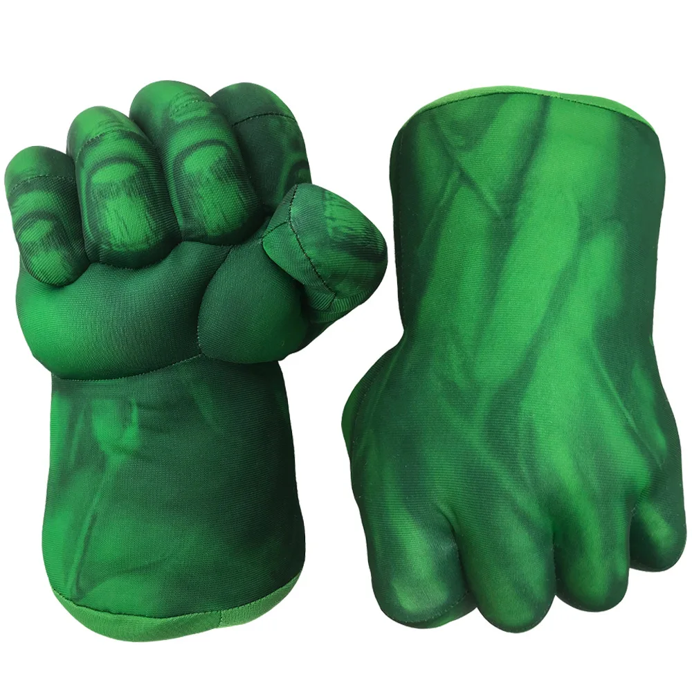 Hulk Umhang Umhang Plüsch Hände Fäuste Kostüm mit grünem Umhang und Augen maske-komplettes Set von Schlag handschuhen Zubehör für Kinder