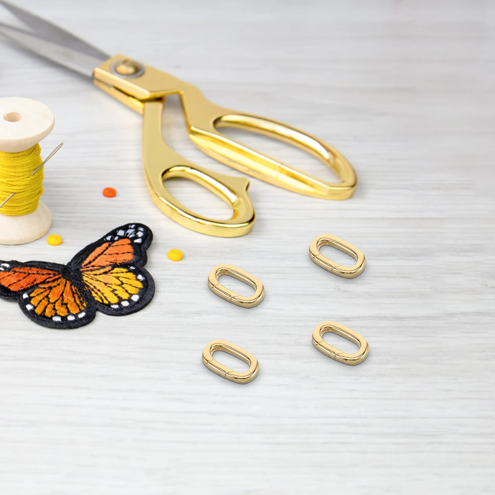 

4pcs Oval Necklace Extender Bracelet Making Supplies Jewelry Clasps Diy Clasp Replacement Connector For Chains Pendant Holders