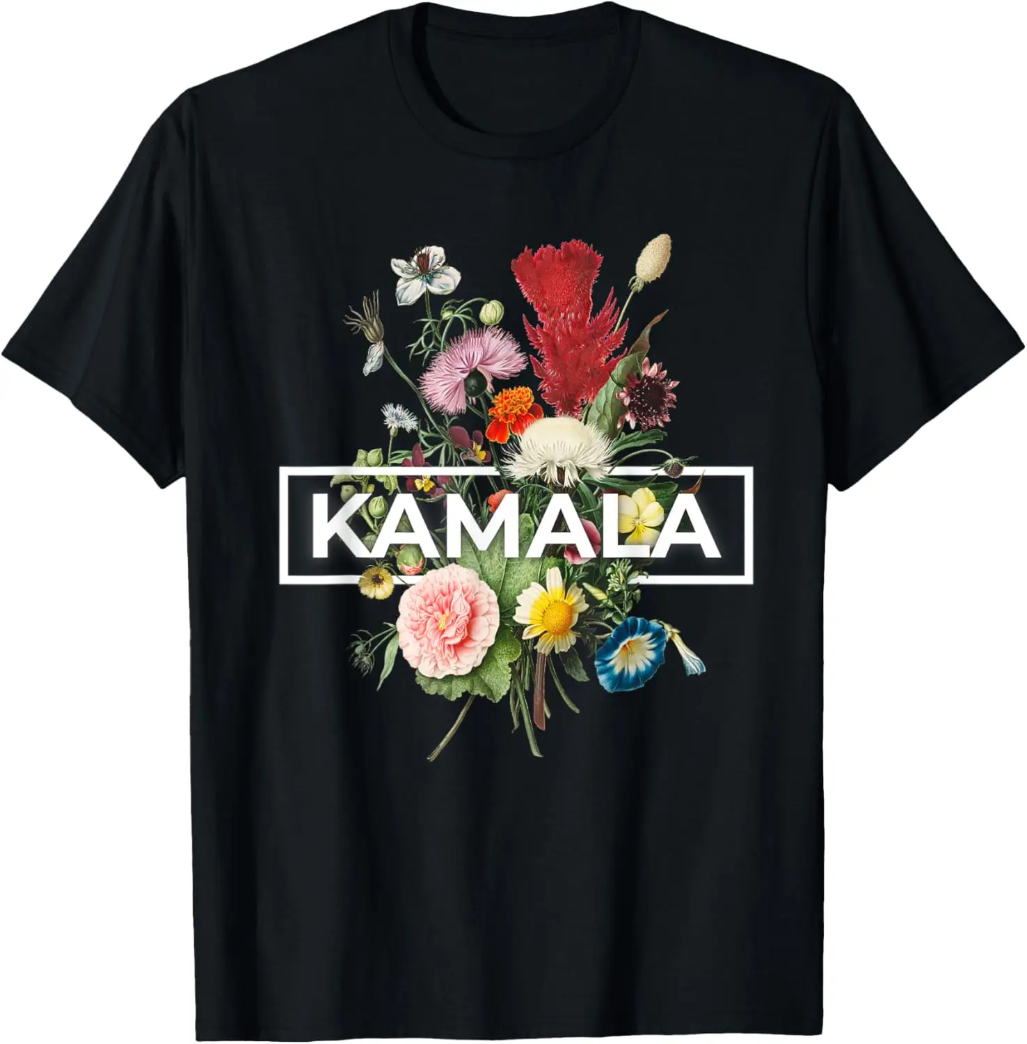 Kamala Harris Vintage Floral Feminine First Female President T-Shirt