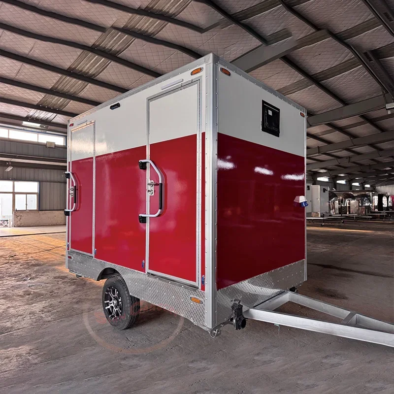 Best-Selling Luxury Restroom Trailer Mobile Luxury Bathroom Trailer Portable Toilet Trailer for Outdoor Weddings and Receptions