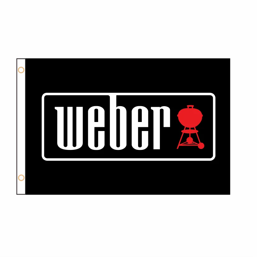 Custom Banner Weber BBQ Flag Banner 2ft*3ft 3ft*5ft QZ-089 Sports Advertising Car Decoration Home Gift Party Indoor Polyester