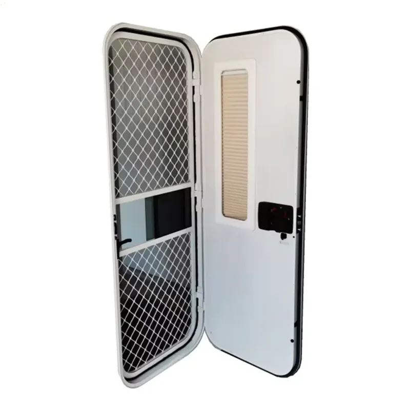 Top Quality Aluminum Frame Password Lock RV Door for Caravan Renovation for Renovation view 3