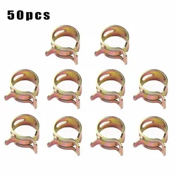 50 Pcs Fastener 5mm 6mm 7mm 8mm 9mm Spring Clip Fuel Water Line Hose Pipe Air Tube Clamps Fuel Water Tube Clamps Fastener