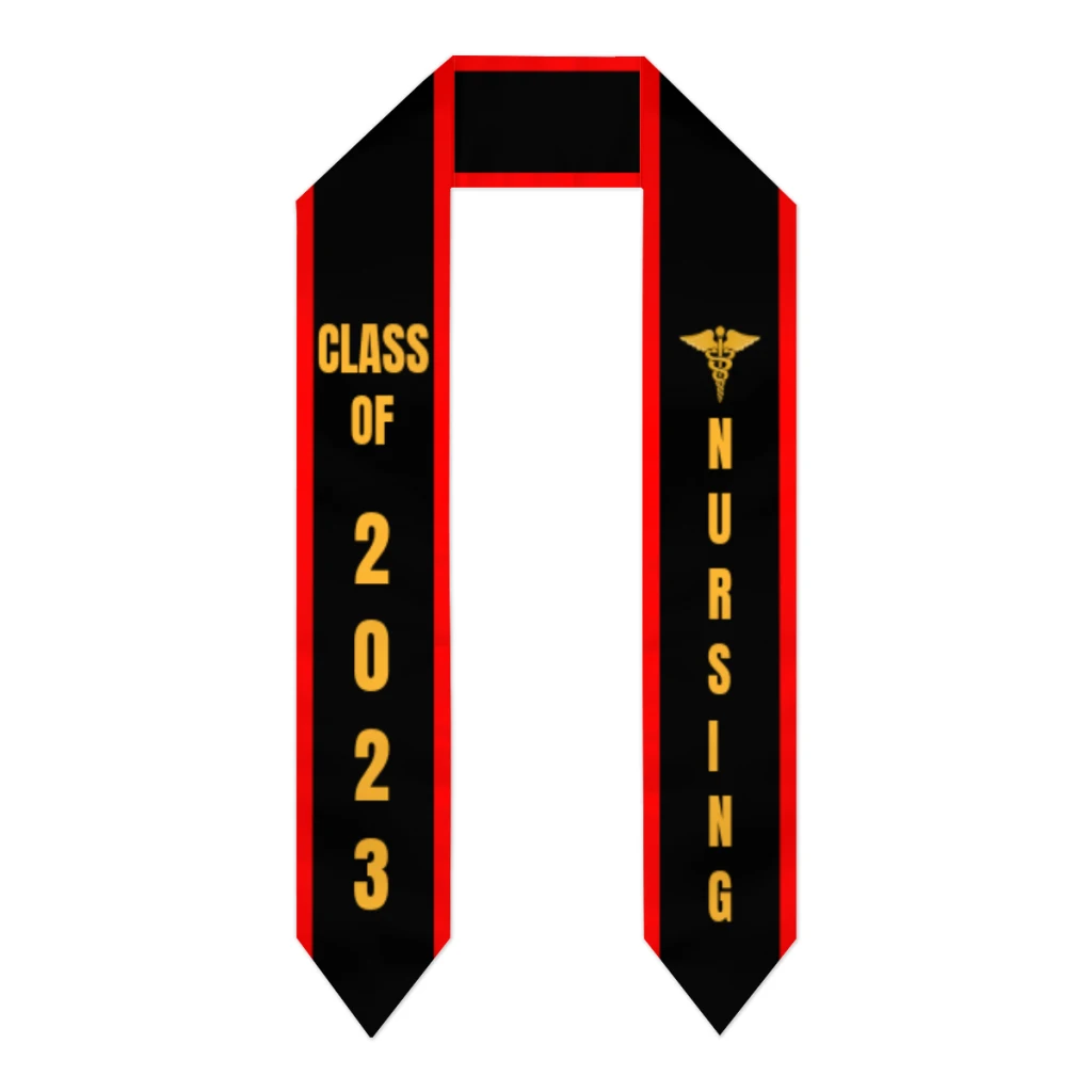 

Graduation Sash Class of 2023 Nursing Stole Shawls Graduate Wraps Scraf International Student Pride Gifts