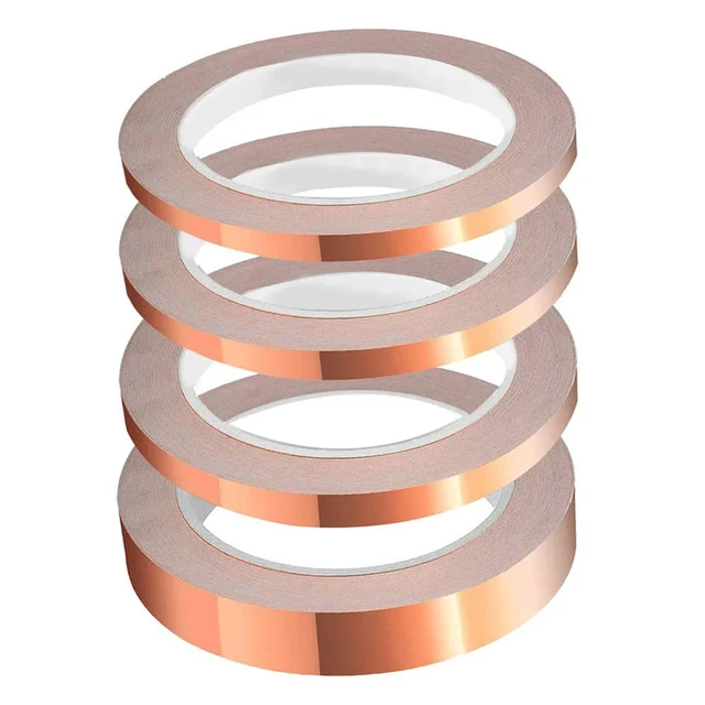 Copper Foil Tape with Conductive Shielding Snail Tape Stain Glass 20M Single Side DIY Copper Tape for Home Appliance 6 Copper Foil Tape with Conductive Shielding Snail Tape Stain Glass 20M Single Side DIY Copper Tape for Home Appliance 6