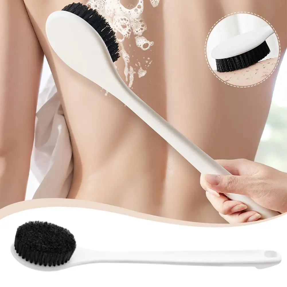 1pcs Long Handled Bamboo Charcoal Bath Brush Exfoliating Body Supplies Removal Dead Bathing Massage Skin H3Q3