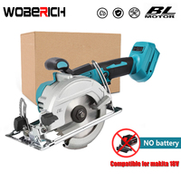 Brushless Circular Saw 125mm 5inch Cordless Electric Saw Cutting Wooden Tools for Home DIY fit Makita 18v Battery(No Battery)