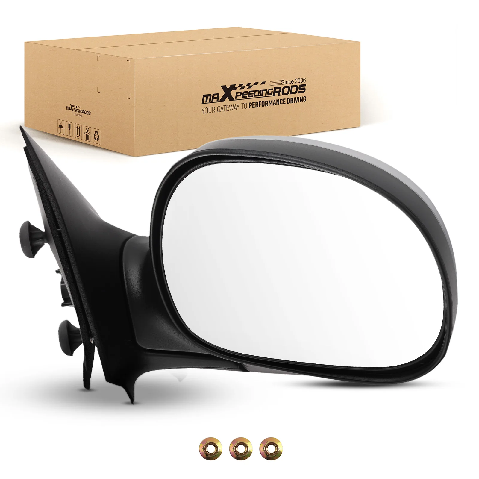 

Power Door Mirror Right for Ford F-150 F-250 XL XLT 1998-2002 Chrome FO1321138 Car Mirror Rear View Mirror Side View Mirror