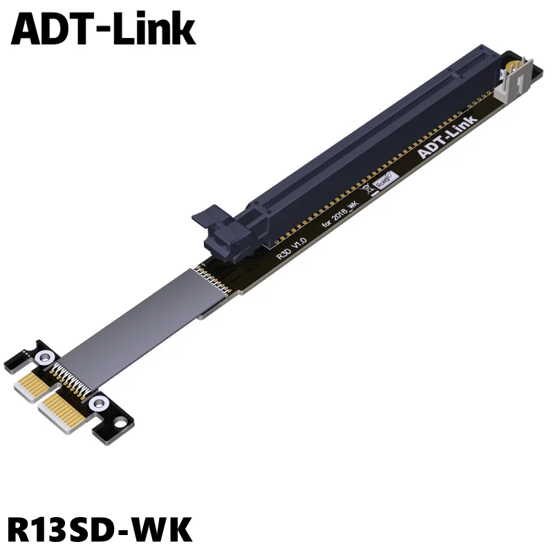 New Gen3.0 PCIe Riser M.2 NVMe Video card extension line PCIe 3.0 x16 to X1 a card n card full speed compatible with non USB ADT