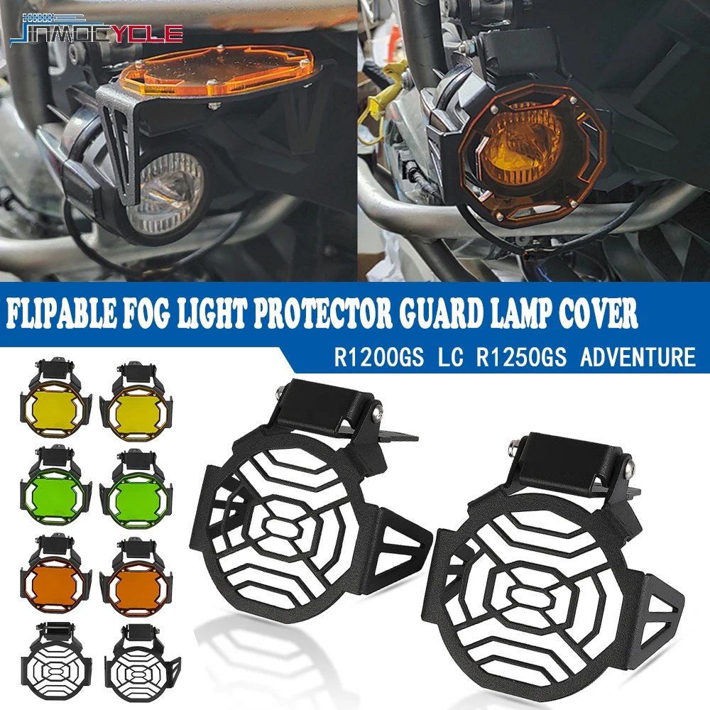 Couvercle de phare antibrouillard rabattable pour moto BMW R1250GS Adventure 2019 2022 2021 2020 2023 R 1250 GS Adv, Grille de protection