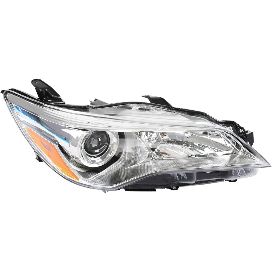 

Headlight Assembly Replacement Chrome Housing for 2015 2016 2017 Toyota Camry Passenger Side Vehicle Lighting Upgrade with Enha