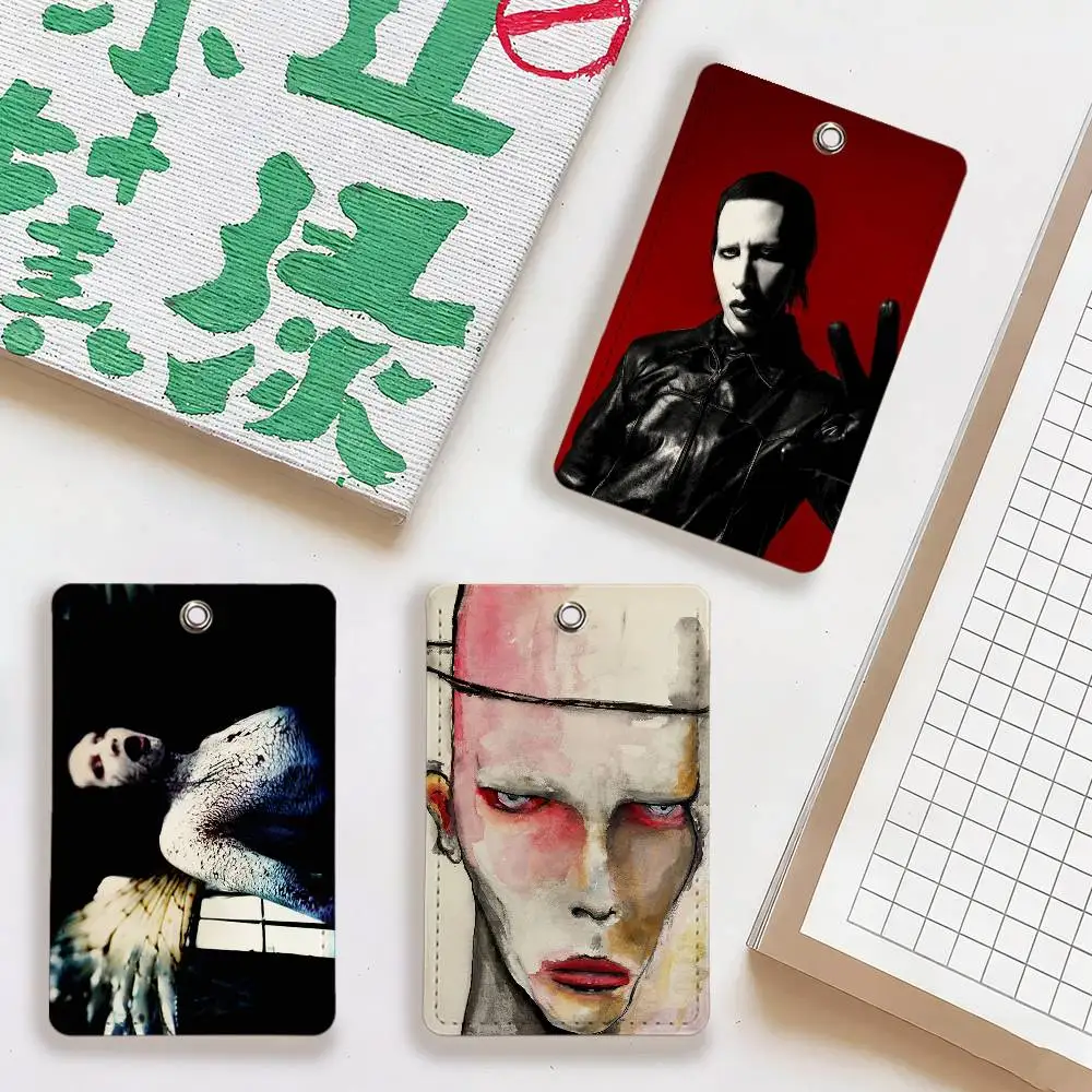 

Картхолдер COOL band M-Marilyn Manson, органайзер для кредитных карт и удостоверений личности, милый кошелек, повседневный аксессуар, игривый аксессуар