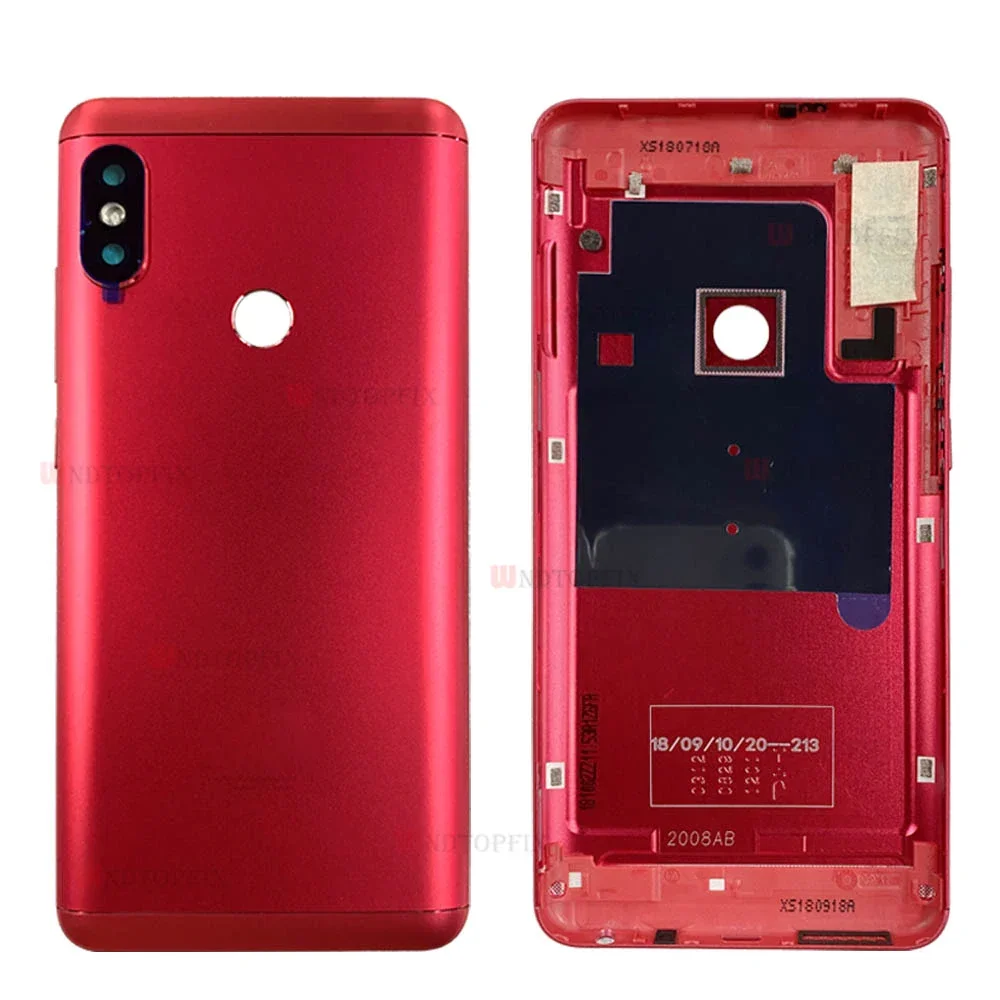 New Housing For Xiaomi Redmi Note 5 Pro Battery Cover Replacement Parts Case With Lens Buttons Note 5 Back Cover Case image 4