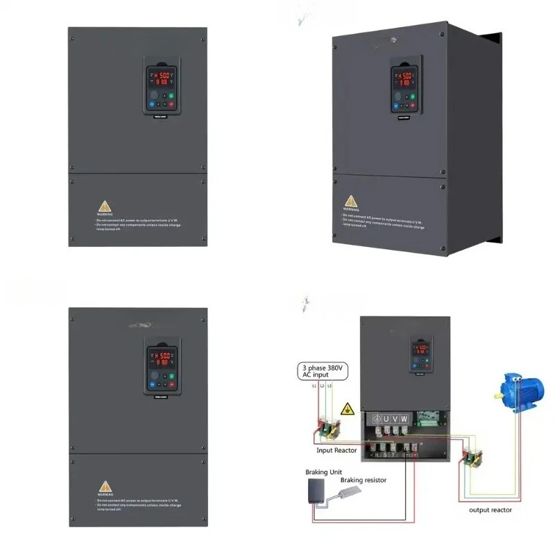 Variadores De Frecuencia 75KW 3 Fases 380V 440V, AC VFD Drive for Motor, Compressor & Submersible Pump
