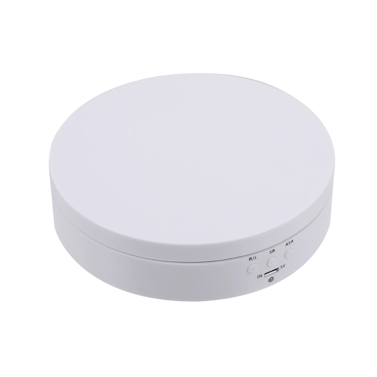 

1Pcs Rotating Display Stand Professional ABS Material 360 Degree Automatic Jewelry Turntable Chargeable Stable Safe for Product