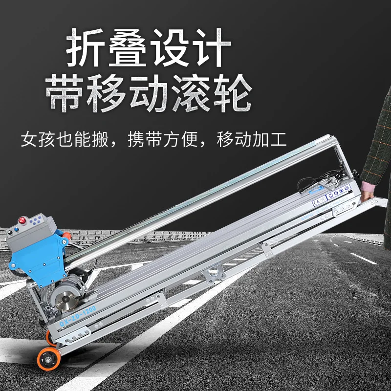 Desktop tile cutting machine Automatic large stone slate marble 45 degree angle water cutting machine