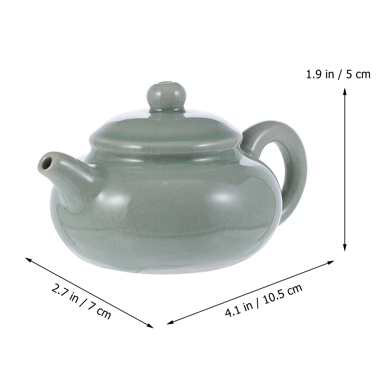 Calligraphy Water Dropper Ceramic Teapot Shape Ink Droplet Smooth Edges Convenient Ink Grinding Tool Chinese Art Supply