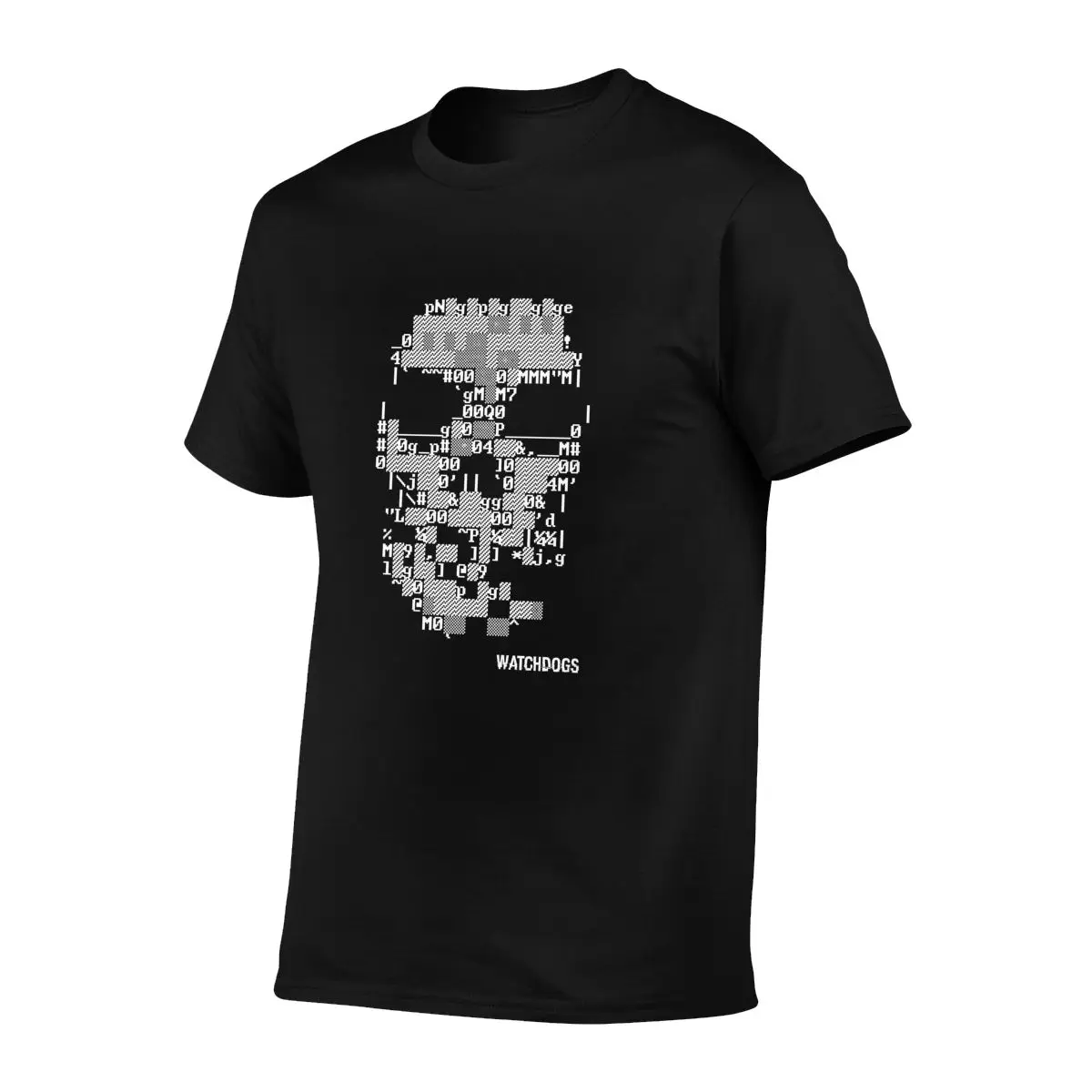 Watch Dogs Ascii Skull Ubisoft Hacker Action Gamer T-shirt Tee Shirt Pop Funny Splicing Comfortable