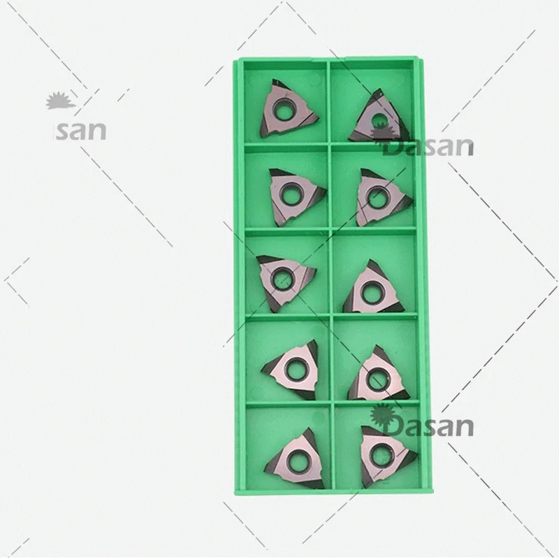 스테인레스 스틸용 CNC 선반 도구, 스레딩 블레이드 도구, 16VER AG60 ISO TR 카바이드 인서트, 10 개
