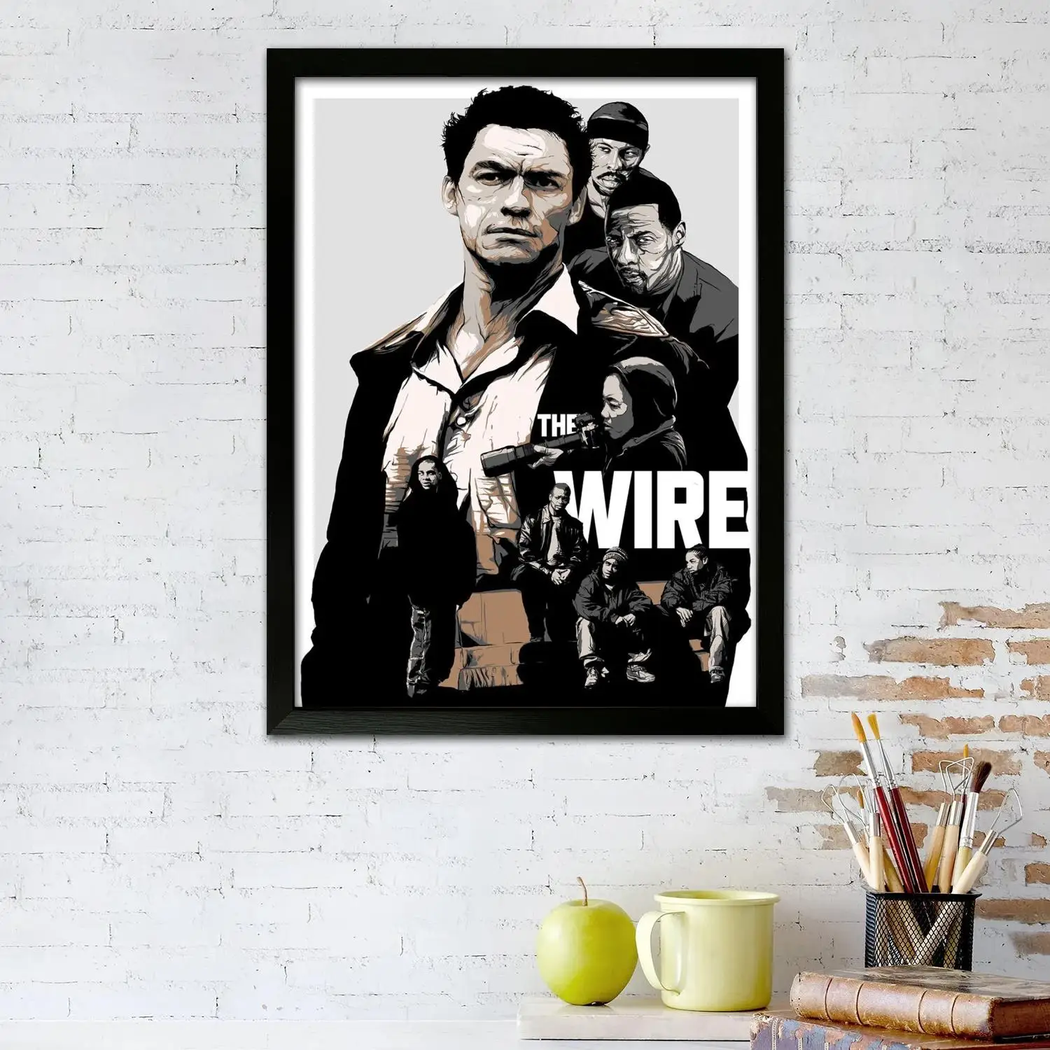 the wire TV show Canvas Art Poster and Wall Art, Picture Print, Modern Family Bedroom Decor,Decorative painting